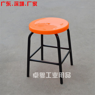 防静电凳子圆凳防静电四脚凳子流水线黑色椅子高50 55 60 65 70CM