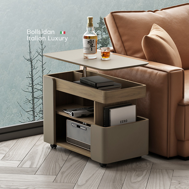 意式升降小茶几可移动小推车巴士边几小茶桌沙发侧边柜客厅置物桌,住宅家具,移动边几/推车,淘宝优惠券,粉丝福利购,淘宝优惠卷