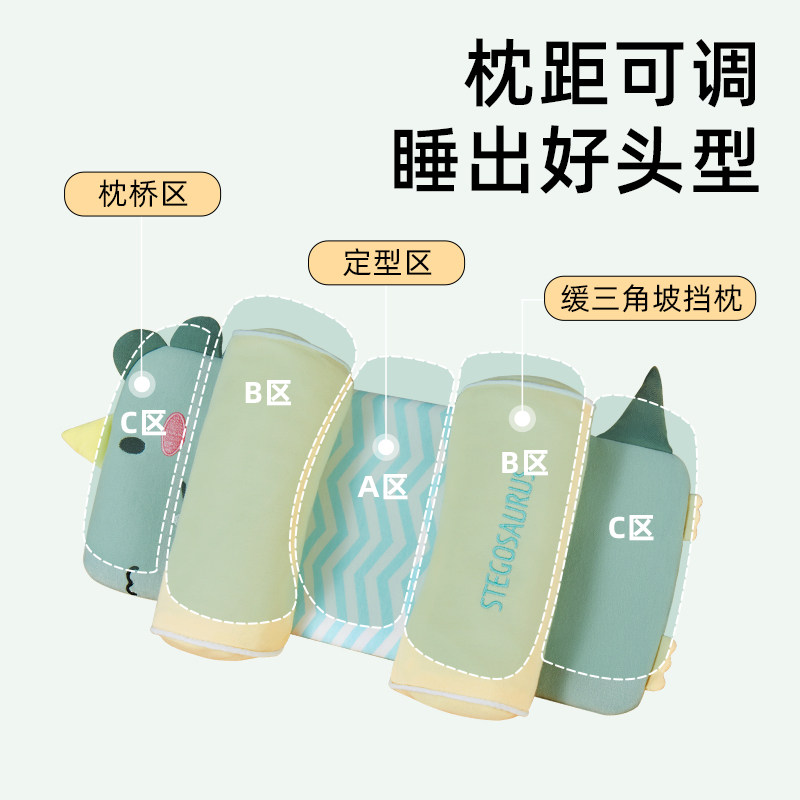 婴儿定型枕新生儿防偏头矫正头型0-6个月以上3岁儿童宝宝卡通枕头