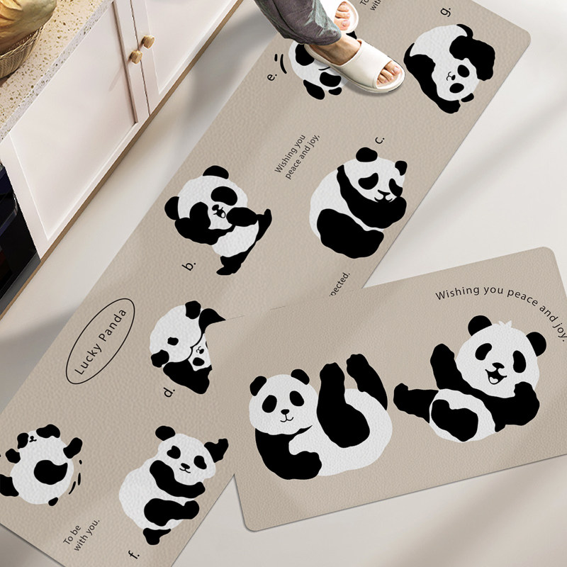 可爱厨房专用地垫防油防污可擦洗免洗耐脏防滑厨房门口皮革垫子,居家布艺,厨房地垫,淘宝优惠券,粉丝福利购,淘宝优惠卷