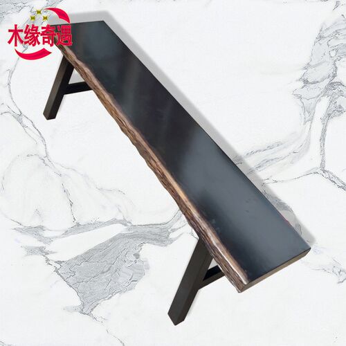 黑金檀实木长条凳长板凳原木茶桌长凳换鞋凳中式茶几长椅家用凳子