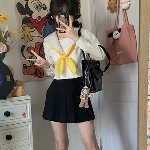 【花见森】JK制服水手服 关东札幌关西襟无本 黑白无配件基础上衣