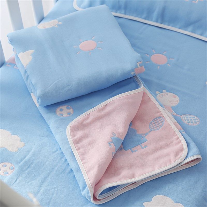 纯棉加厚卡通六层婴儿浴巾纯棉宝宝纱布盖毯新生儿包被儿童毛巾被,婴童用品,婴童抱被/抱毯,淘宝优惠券,粉丝福利购,淘宝优惠卷