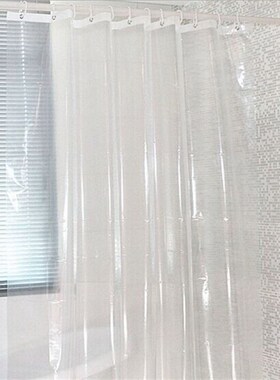 PEVA加厚透明防水浴室帘门帘浴帘 定制尺寸空调隔离冷气洗车隔水
