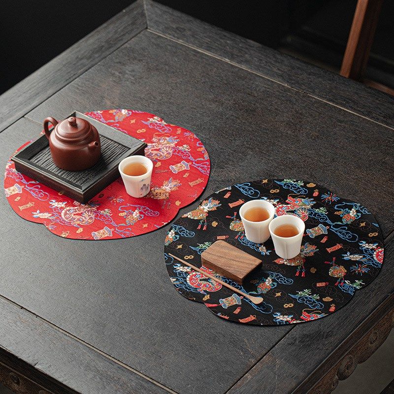 新中式禅意双面茶席桌布干泡垫壶垫桌旗布龙年茶桌垫子茶具配件,居家布艺,茶席,淘宝优惠券,粉丝福利购,淘宝优惠卷
