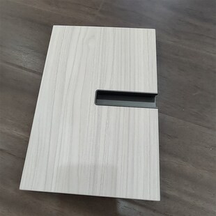 黑色隐形拉手 衣柜门把手抽屉开槽暗装 极简窄边U形嵌入式 拉手横装