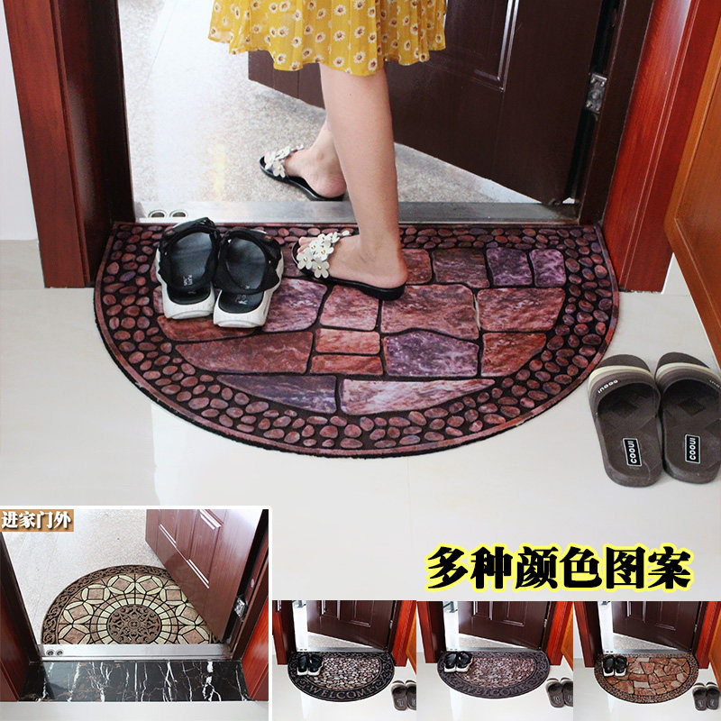 欧式大门口地垫客厅入户进门垫子半圆室外门外蹭土踩脚垫防滑耐磨,居家布艺,家用脚垫,淘宝优惠券,粉丝福利购,淘宝优惠卷