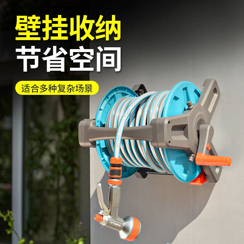 缠水管车收纳架卷管器软管收卷盘管器绕管架转盘轮自动收管子神器