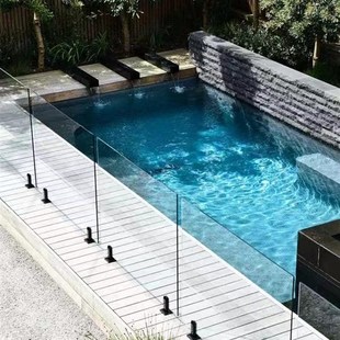 定制楼梯玻璃夹胶钢化玻璃隔断玻璃地簧门玻璃麻辣烫开孔玻璃