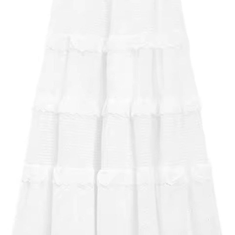 白色半身裙女春秋新款高腰显瘦a字裙梨形身材中长款蕾丝蛋糕裙,女装/女士精品,半身裙,淘宝优惠券,粉丝福利购,淘宝优惠卷