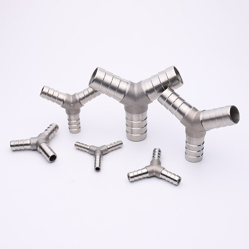 304不锈钢Y型三通接头皮管软管水管人字宝塔分水器10/12/20/25/MM