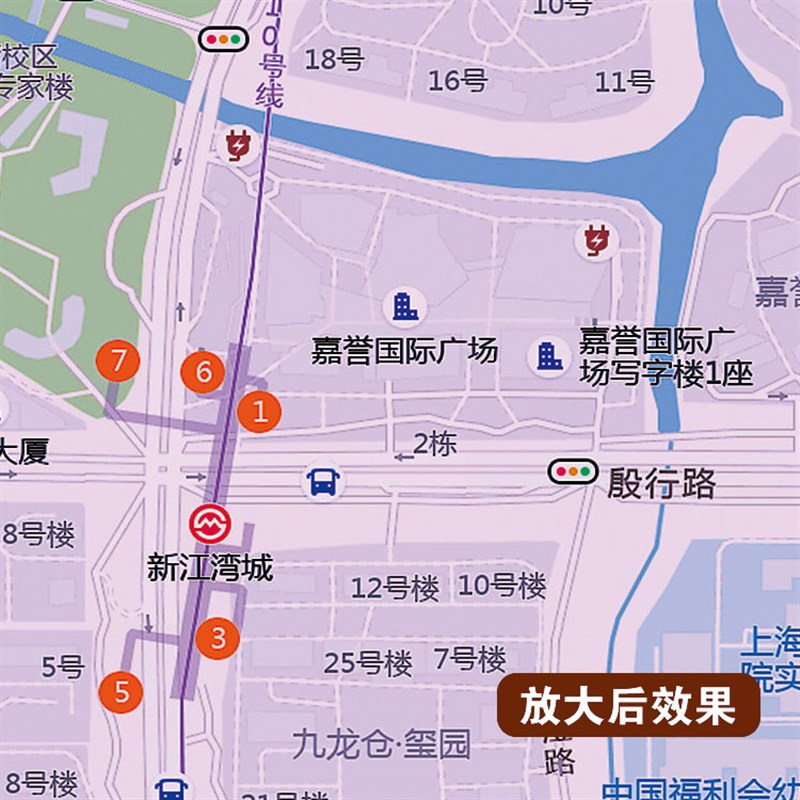 2024新款杨浦区地图贴图办公室挂图高清壁贴超大装饰画定