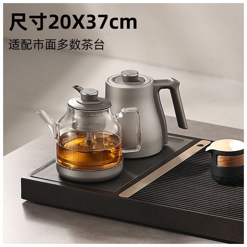 纯钛自动底部双上水烧水壶茶台一体嵌入式煮茶器电茶炉恒温电水壶
