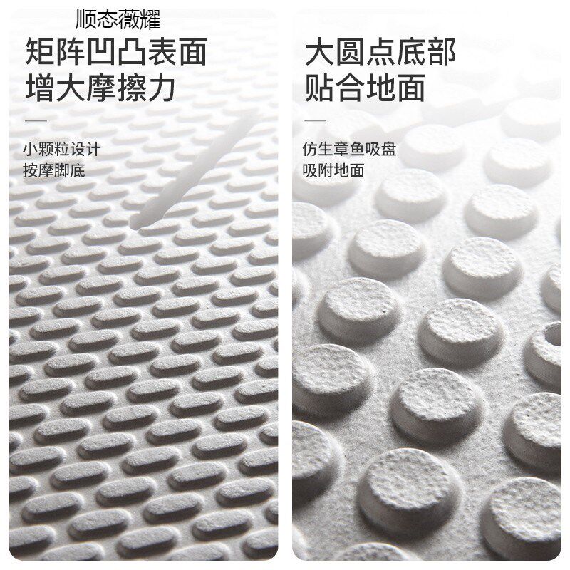 浴室防滑地垫家用卫生间淋浴房踩脚垫冲凉房洗澡隔水防摔加厚垫子