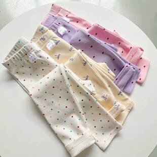 保暖男童睡裤 秋冬新款 修身 单条纯棉女孩打底加厚儿童衬裤 女童秋裤