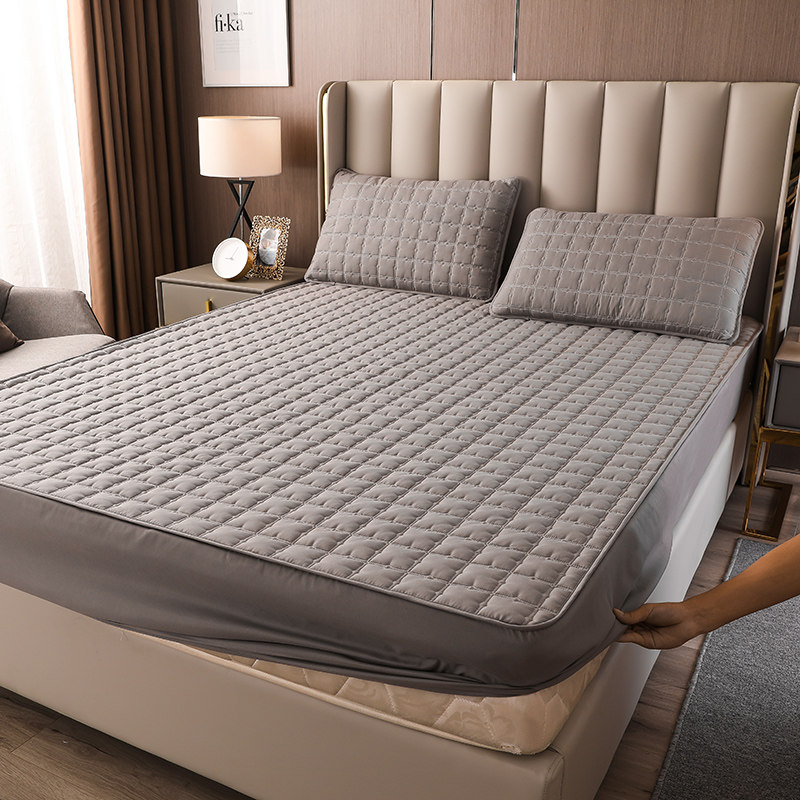 全棉床笠单件纯棉夹棉席梦思保护套加厚防滑床罩1.8m薄棕垫床垫套,床上用品,床笠,淘宝优惠券,粉丝福利购,淘宝优惠卷