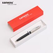 1.0mm黑色蓝色圆珠笔学生专用按压式 三口YZ6油笔圆珠笔老式 复古