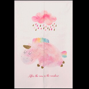 卡通布艺门帘隔断帘家用卧室厨房遮挡布帘卫生间厕所半帘免打孔