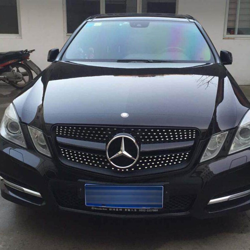 适用奔驰新e级w212W213改装 e200e300e260L大标中网GTR大标满天星
