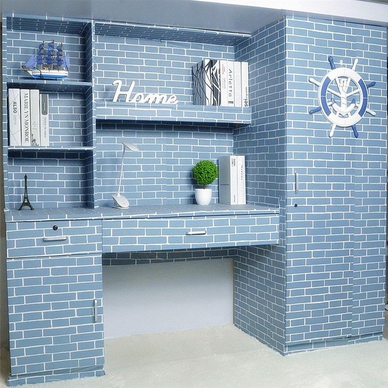 大学生宿舍寝室卧室装饰神器自粘墙纸加厚防水pvc墙纸复古壁纸包,家居饰品,软装墙贴,淘宝优惠券,粉丝福利购,淘宝优惠卷