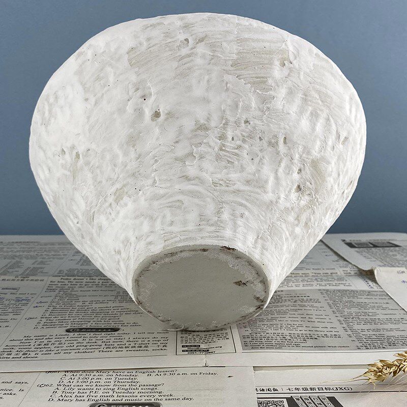 侘寂风大号白色陶瓷花瓶摆件客厅插花水培居家餐厅民宿样板间装饰,家居饰品,花瓶,淘宝优惠券,粉丝福利购,淘宝优惠卷