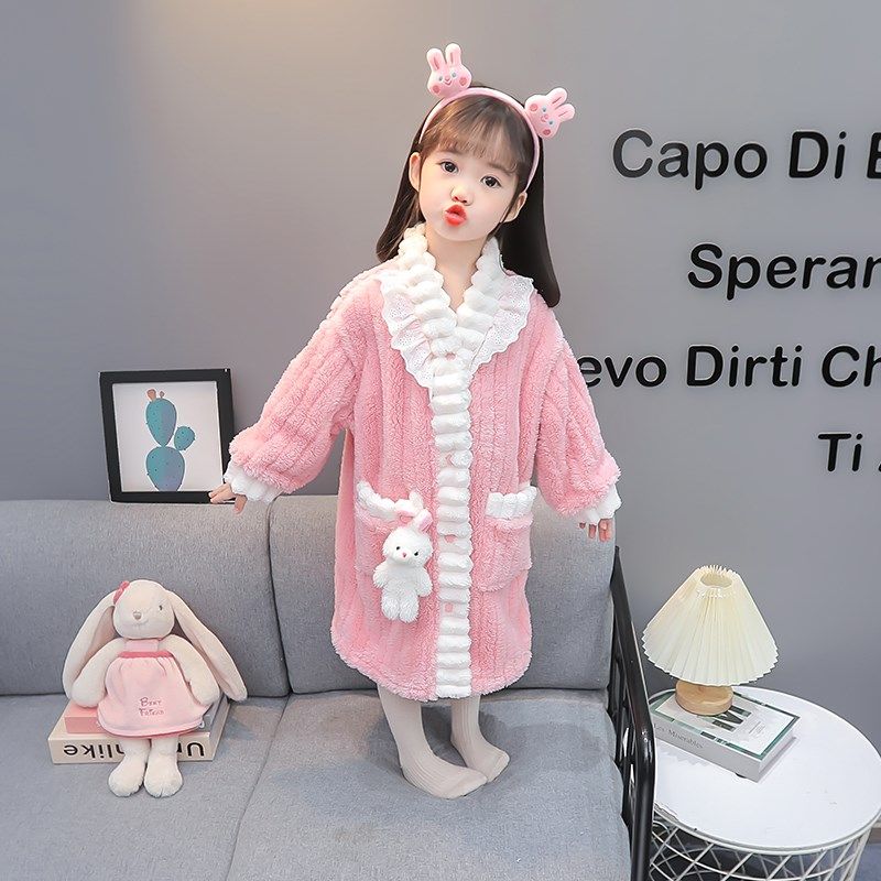 女童睡裙儿童睡衣冬季加厚保暖女宝宝秋冬珊瑚绒睡袍女孩家居衣服,童装/婴儿装/亲子装,家居裙/睡裙,淘宝优惠券,粉丝福利购,淘宝优惠卷