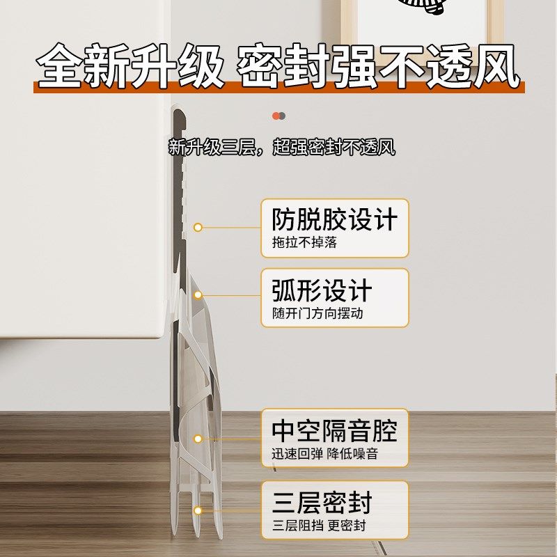 门缝门底密封条自粘隔音卧室门缝隙挡板胶条门窗挡风条神器防水,基础建材,密封条,淘宝优惠券,粉丝福利购,淘宝优惠卷