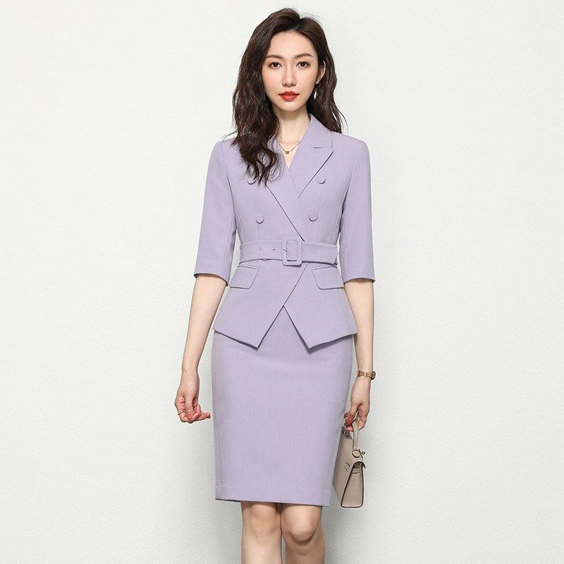 职业套装女西装夏季正装时尚气质女神范修身售楼部工作服套裙工装,女装/女士精品,西装,淘宝优惠券,粉丝福利购,淘宝优惠卷