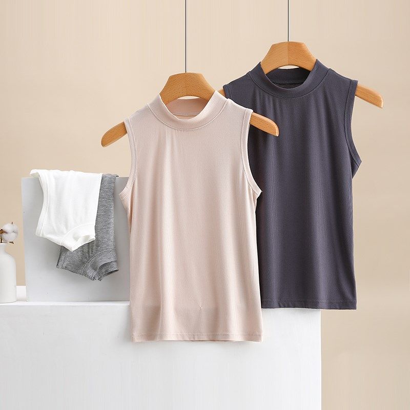 半高领防走光吊带背心女士工字美背心夏季薄款内搭打底衫螺纹上衣,女装/女士精品,背心吊带,淘宝优惠券,粉丝福利购,淘宝优惠卷