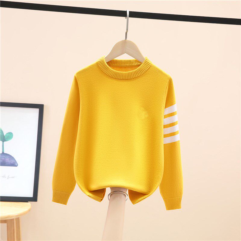 男童薄款毛衣2023春秋款儿童纯棉针织衫中大童洋气男孩秋装打底衫