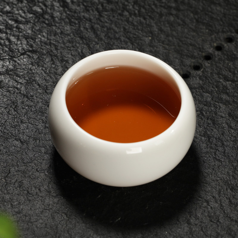 曦尚德化新款白瓷杯玉瓷品茗杯猪油白功夫主人杯禅定杯定制茶杯