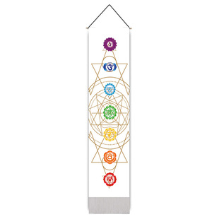 北欧风冥想挂毯瑜伽打坐挂布卧室挂画墙面装饰画背景布房间小挂件