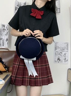 短款白衬衫 基础款显高JK制服学生学院风百搭上衣长袖短袖服班女