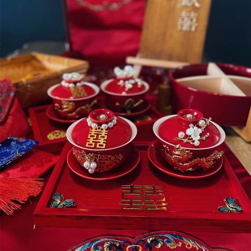 敬茶杯喜结连理婚庆用品陪嫁对diy手作装饰陶瓷盖碗结婚改口,节庆用品/礼品,喜碗/敬茶杯,淘宝优惠券,粉丝福利购,淘宝优惠卷