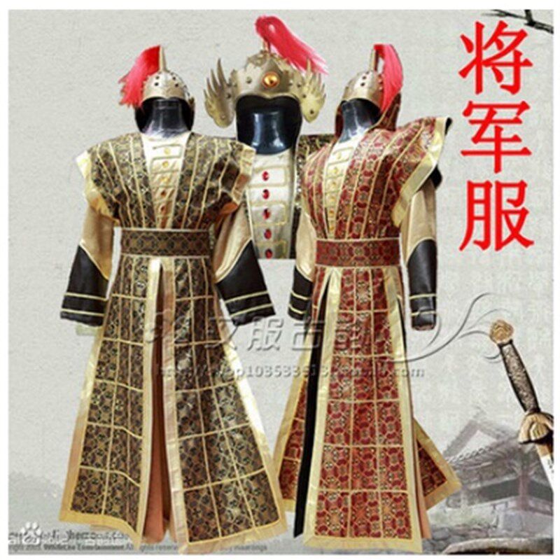 古代影视戏剧服装三国将军铠甲花木兰男盔甲汉服战衣卫士兵cospla
