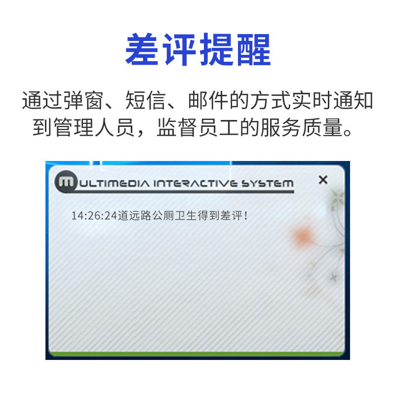 乐德华餐厅食堂满意度评价器智能厨房评分器餐饮评价广告液晶触摸