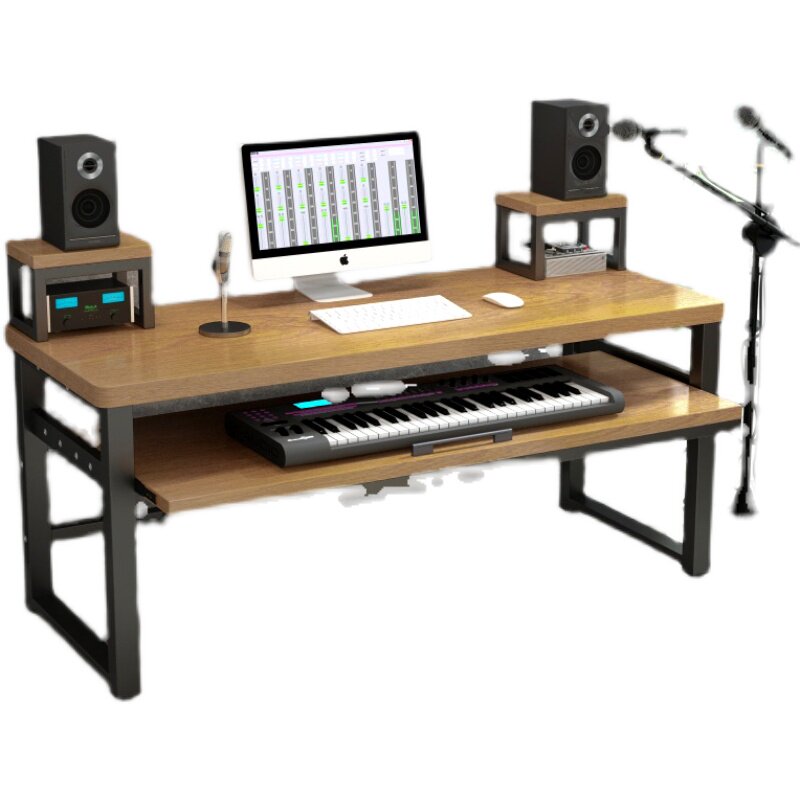 轻奢电子琴桌midi键盘桌电钢琴桌子音乐制作剪辑师编曲工作台桌子