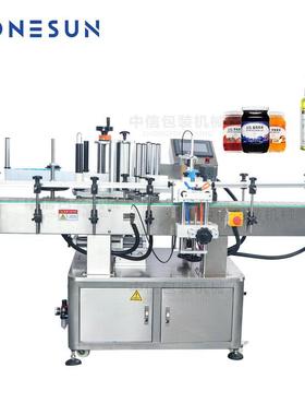 ZONESUN 全自动圆瓶定位贴标机 果汁瓶罐单双面不干胶贴标签TB260