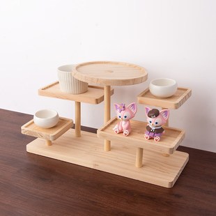 松木天秤座置物架DIY桌面收纳架实用书房卧室多功能桌面改造神器