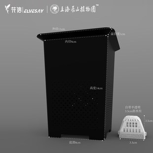 花信呼吸盆T12蔓绿绒龙舌兰盆块根热植花烛控根排水透气高级耐用