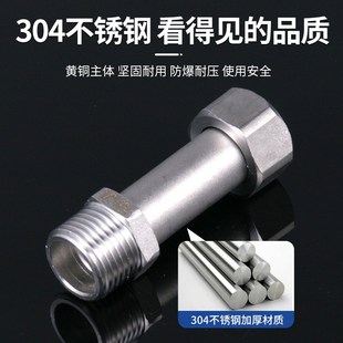 304不锈钢4分内外丝直接双内丝水管活接接头配件四分管对接直通