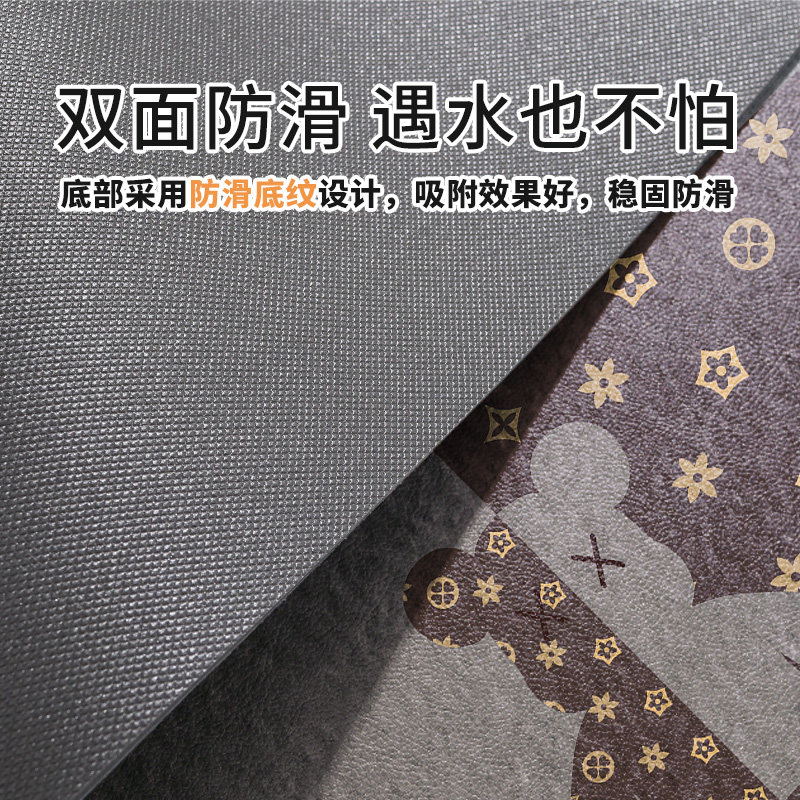 轻奢厨房地垫防滑防油防水脚垫免洗可擦pvc门垫家用长条地毯垫子,居家布艺,家用脚垫,淘宝优惠券,粉丝福利购,淘宝优惠卷