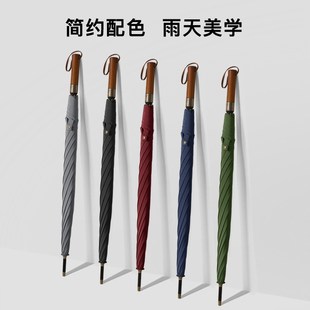 自动大号雨伞男士长柄直杆加固结实防风超双人直柄遮阳伞定制LOGO
