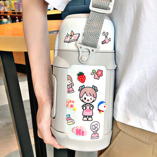 保温杯女大容量可爱便携杯子户外大肚杯保温水壶1l水杯学生保温瓶