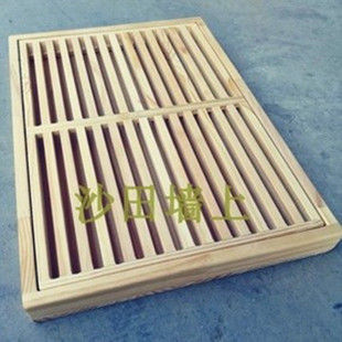 酒店实木切面包板 砧板 木面包架子点心切板 案板 栅栏板 熟食架