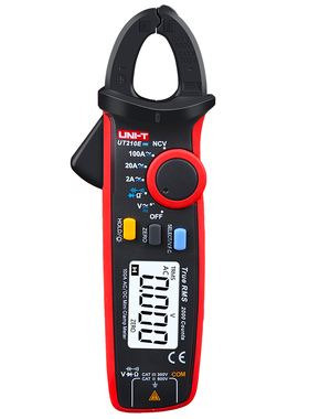 UNI-T优利德钳形表UT210E迷你数字钳形万用表交直流电流表钳型表