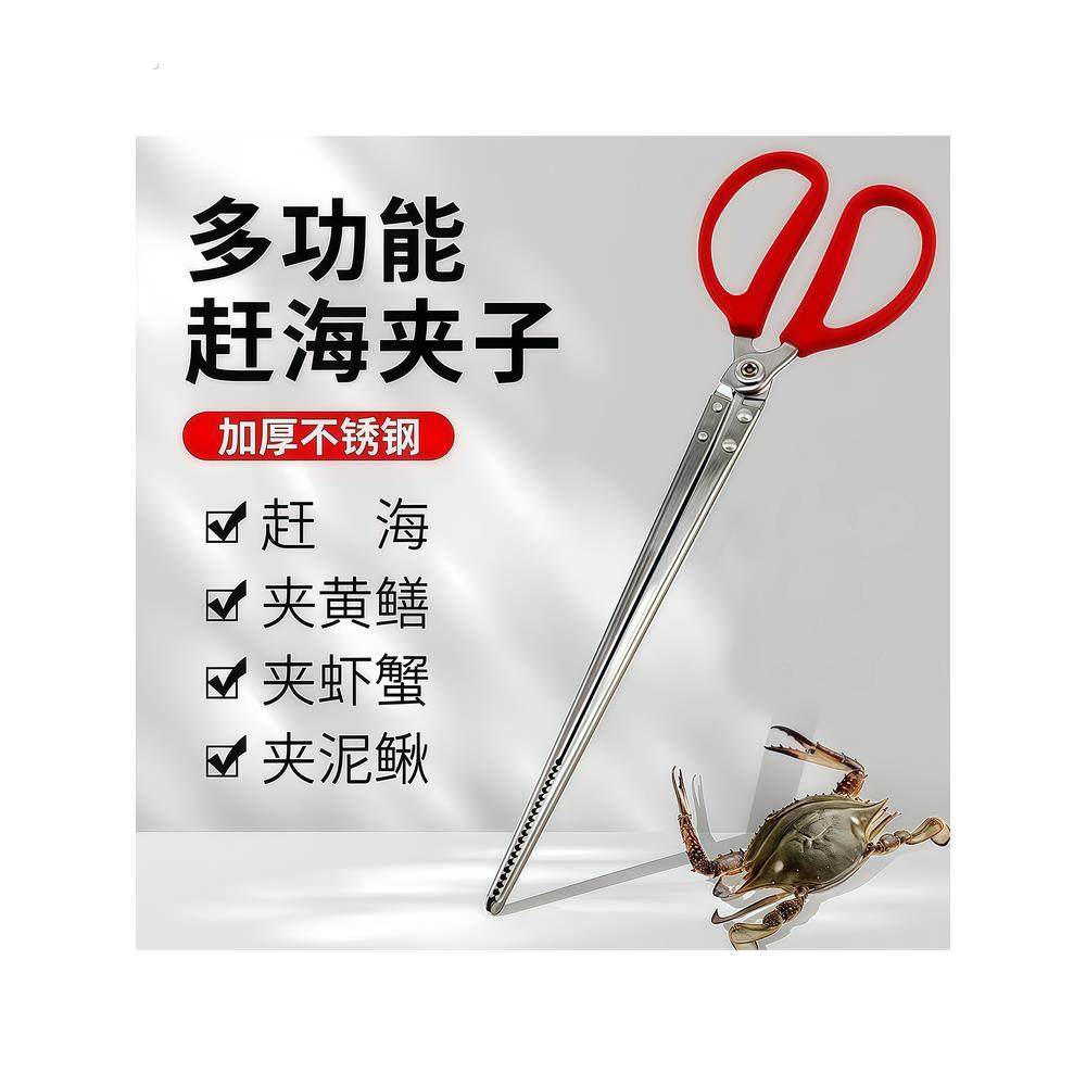 不锈钢赶海夹子专业黄鳝夹龙虾螃蟹夹防滑泥鳅夹加长火钳捡垃圾夹,户外/登山/野营/旅行用品,控鱼钳,淘宝优惠券,粉丝福利购,淘宝优惠卷