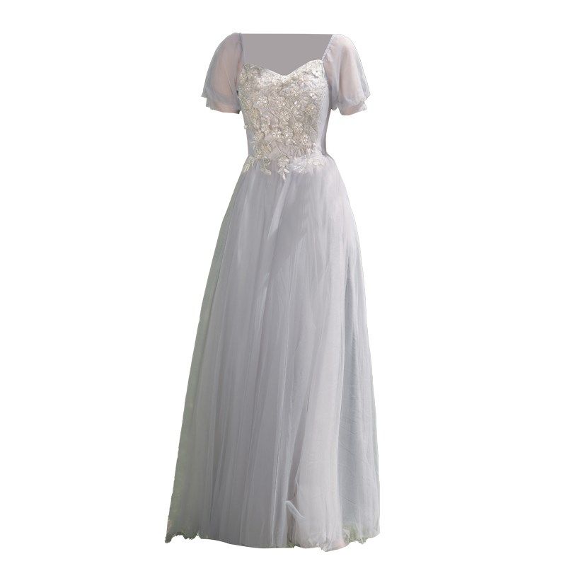 伴娘服女2024新款冬季演出成人礼服小个子高级感姐妹团伴娘裙大码