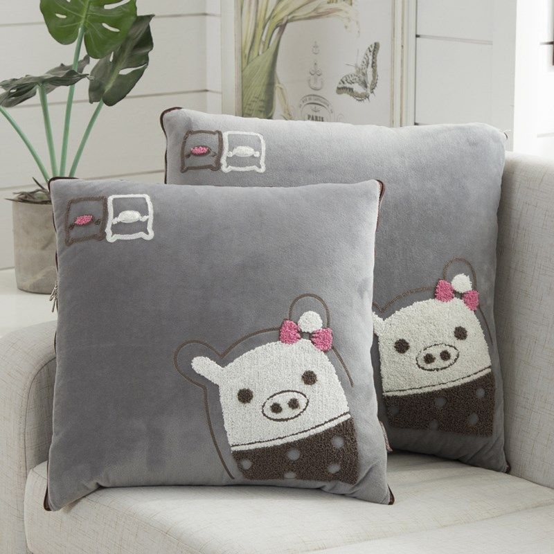 抱枕车用被子两用汽车折叠夏天毛毯枕头被高档靠枕毯子枕头二合一,居家布艺,抱枕被,淘宝优惠券,粉丝福利购,淘宝优惠卷