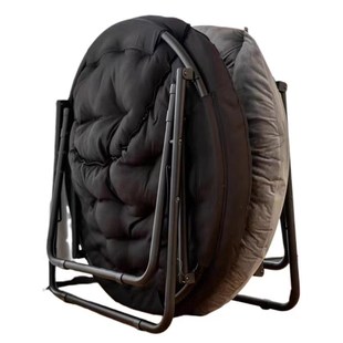 索普豪华软垫月亮椅折叠躺椅午休老人专用懒人沙发打游戏久坐椅